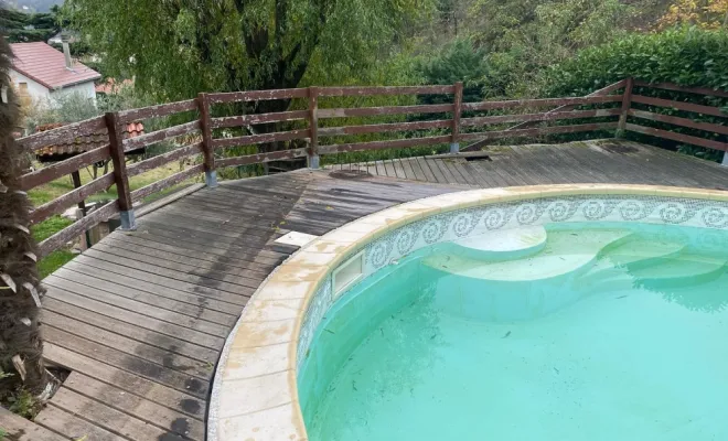 Rénovation d'une terrasse en bois à Givors, Mornant, Hugot Paysage